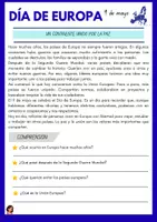 Vista previa - Hojas de trabajo - Día de Europa 9 de mayo - Portada