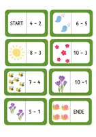 Vorschau - Spiele - Domino ZR 10 Frühling (Subtraktion) - Seite 3