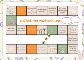 Vorschau - Spiele - Sprechanlass Frühling: Brettspiel Frühling / Spiel Frühling Grundschule - Seite 1