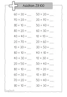 Vorschau - Arbeitsblätter - Zahlenraum 100 - Addition ohne ZÜ - Plusrechnen - 2. Klasse - Seite 2