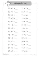 Vorschau - Arbeitsblätter - Zahlenraum 100 - Addition ohne ZÜ - Plusrechnen - 2. Klasse - Seite 3