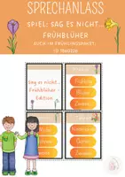 Vorschau - Spiele - Sprechanlass Frühling - Deckblatt