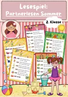 Vorschau - Spiele - Lesespiel: Lesetandem / Partnerlesen: Sommer, Klasse 2 - Deckblatt