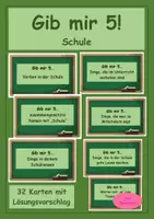 Vorschau - Stundenentwürfe - Gib mir 5 - Schule - Wortschatzspiel - Give me five - Deckblatt