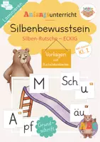 Vorschau - Spiele - Silbenbewusstsein Silbenrutsche ECKIG - Lesen lernen (Klasse 1-2) – Leseförderung - Deckblatt