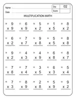 Aperçu - Tests - Math Worksheet Addition - Page 1