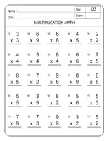 Aperçu - Tests - Math Worksheet Addition - Page 2