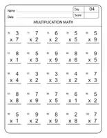 Aperçu - Tests - Math Worksheet Addition - Page 3