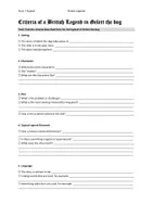 Vorschau - Arbeitsblätter - Criteria of British Legends / Kriterien Britischer Legenden - Seite 1