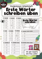 Vorschau - Arbeitsblätter - Wörter schreiben üben - Klasse 1 - Arbeitsheft - Deckblatt