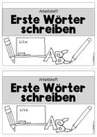 Vorschau - Arbeitsblätter - Wörter schreiben üben - Klasse 1 - Arbeitsheft - Seite 1