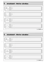 Vorschau - Arbeitsblätter - Wörter schreiben üben - Klasse 1 - Arbeitsheft - Seite 2
