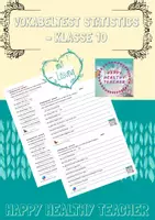 Vorschau - Test - Vokabeltest Statistics - Klasse 9/10 - Deckblatt