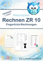 Vorschau - Arbeitsblätter - Materialpaket Fingertrick-Rechnungen - Deckblatt