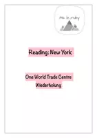 Vorschau - Arbeitsblätter - Leseverstehen: New York (One World Trade Centre) - Deckblatt