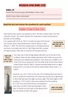 Vorschau - Arbeitsblätter - Leseverstehen: New York (One World Trade Centre) - Seite 1