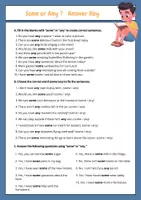 Vorschau - Arbeitsblätter - Some or Any | Worksheet - Seite 1