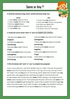 Vorschau - Arbeitsblätter - Some or Any | Worksheet - Seite 3
