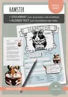 Vorschau - Arbeitsblätter - Hamster – Steckbrief & Infotext (Kl. 2–4) - Deckblatt