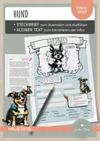 Vorschau - Arbeitsblätter - Hund – Steckbrief & Infotext (Kl. 2–4) - Deckblatt