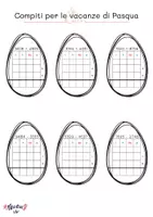 anteprima - Esercizi - Compiti di matematica per le vacanze di Pasqua classe terza - Pagina 1