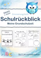 Vorschau - Arbeitsblätter - Schulrückblick - Erinnerungen an die Grundschulzeit - Deckblatt