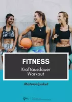 Vorschau - Arbeitsblätter - Fitness ⎮ Kraftausdauer Workout - Arbeitsblätter, Bildkarten, Videos und Reflexion für Klasse 5 bis 12 - Deckblatt