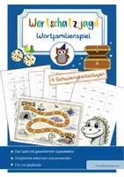 Vorschau - Spiele - Wortschatzjagd -Das Spiel mit Spassfaktor zu den Wortfamilien - Deckblatt