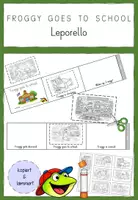Vorschau - Arbeitsblätter - Froggy goes to School - Leporello - Deckblatt
