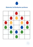 Vorschau - Stationenlernen - Ostereier im Eierkarton sortieren - Seite 2