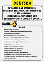 Vorschau - Arbeitsblätter - Satzarten und Satzzeichen Satzarten erkennen, umformen und selbst schreiben Regelwissen, Textarbeit und Schreibaufgaben (inkl. Lösungen) Klasse 4 - Deckblatt