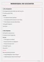 Vorschau - Arbeitsblätter - Satzarten und Satzzeichen Satzarten erkennen, umformen und selbst schreiben Regelwissen, Textarbeit und Schreibaufgaben (inkl. Lösungen) Klasse 4 - Seite 1
