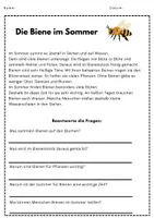 Vorschau - Arbeitsblätter - Leseverständnis: Tiere im Sommer Klasse 3 - Seite 2