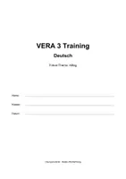 Vorschau - Stundenentwürfe - Fit für VERA 3 – Deutschtraining Klasse 3 (BW) | Leseverstehen, Sprache & Rechtschreibung | Thema: Alltag | Mit Lösungen - Deckblatt
