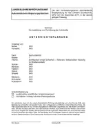 Vorschau - Stundenentwürfe - Ausführlicher Unterrichtsentwurf: Sichtbarkeit im Verkehr - Seite 1