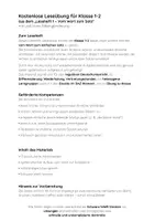 Vorschau - Arbeitsblätter - FREEBIE: Anfangslesen | Arbeitsblatt 2 | Deutsch Lesen Klasse 1–2 - Seite 1