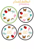 Vista previa - Juegos / Gamificación - Juego ¿cuál falta? primavera para infantil y primaria - página 2