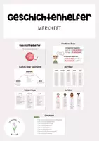 Vorschau - Merkblätter - Geschichtenhelfer - Merkheft - Deckblatt