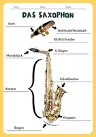 Vorschau - Arbeitsblätter - Saxophon (Beschriftung Teile, Aussagen - Richtig Falsch) - Seite 3