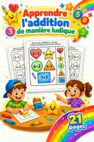 Aperçu - Feuilles d'exercices - Apprendre l’addition de manière ludique - Page de couverture