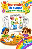 Aperçu - Feuilles d'exercices - Aprender la suma de manera lúdica - Page de couverture