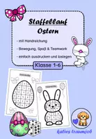 Vorschau - Arbeitsblätter - Staffellauf Oster-Edition - Deckblatt