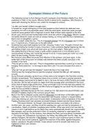 Vorschau - Klassenarbeiten - Dystopian Visions of the Future / Surveillance: George Orwell's "1984" - Analysis (Probeklausur / Klausur Q1/Q2) - Seite 1