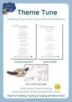 Aperçu - Matériel pour travaux manuels / dessin - Brown Owl Theme Tune - Lyrics, guitar chords & more - Page de couverture