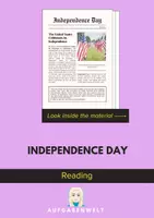 Vorschau - Arbeitsblätter - Independence Day: Reading (English) - Deckblatt