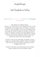 Vorschau - Arbeitsblätter - Übung Satzglieder Klasse 4- Satzglieder im Frühling - Seite 1