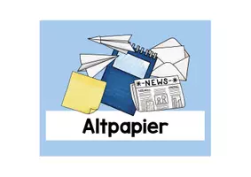 Vorschau - Anderer Materialtyp - Müllschilder - Beschriftung der Mülleimer (blau) - Seite 2