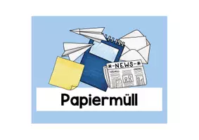 Vorschau - Anderer Materialtyp - Müllschilder - Beschriftung der Mülleimer (blau) - Seite 3