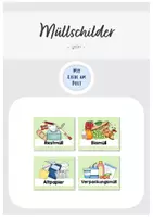 Vorschau - Anderer Materialtyp - Müllschilder - Beschriftung der Mülleimer (grün) - Deckblatt