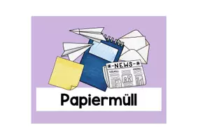 Vorschau - Anderer Materialtyp - Müllschilder - Beschriftung der Mülleimer (lila) - Seite 3